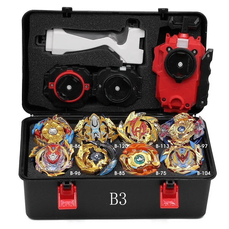 B3 Takara Tomy Bey Bay Burst Top игрушка из металла Funsion набор коробка для хранения с ручкой Launcher пластиковая коробка игрушки для детей - Цвет: B3
