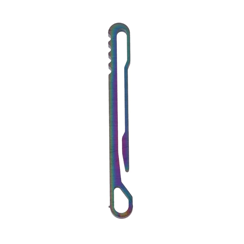 

Titanium Alloy Key Ring Belt Clip Quick Draw Keychain Hanging Buckle Corkscrew