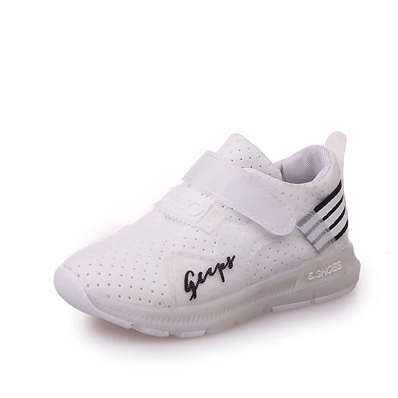 LED Kids Shoes Spring Autumn Baby Girl PU Breathable Glow Casual Boys &amp Girls Luminous Sneakers Glowing | Детская одежда и