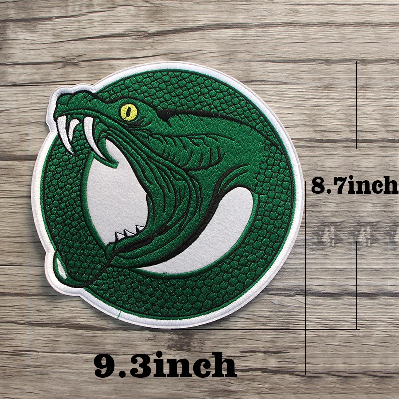 Ривердейл зеленая змея аппликационные заплатки Сделай Сам Утюг на para джинсы одежда Джерси наклейки в стиле панк вышитые значки E0102