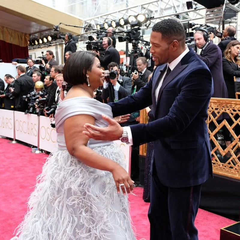 Октавия Спенсер Платья Знаменитостей на 89-й Academy Awards Оскар 2017 Red Carpet Серебряная