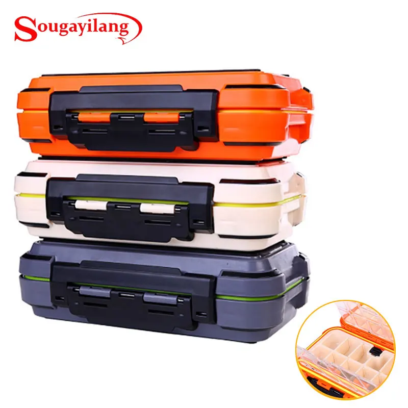 Fishing Tackle Box Lures Swivel Lines Beads Plastic Portable Waterproof Case 16.5*9.5*4.5cm | Спорт и развлечения