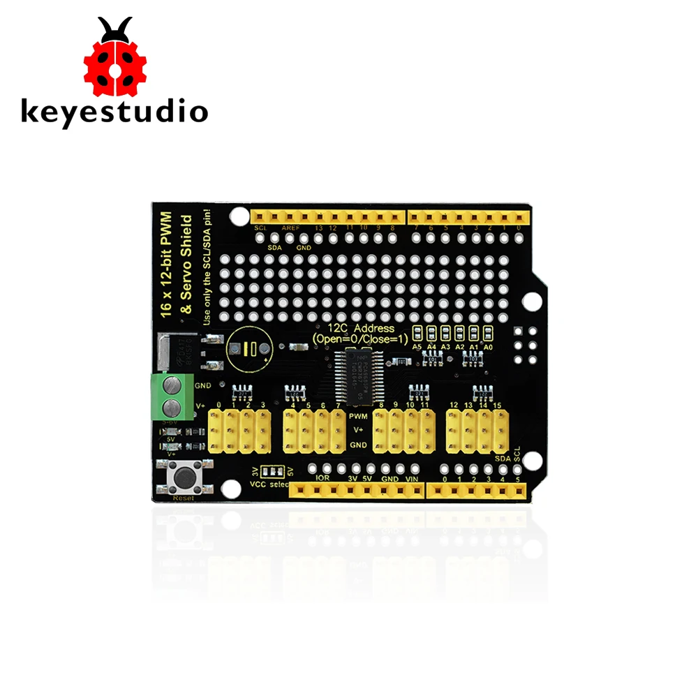 Keyestudio 16-channel Servo Motor Drive Shield For Arduino