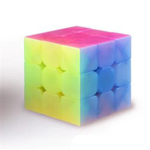 Yongshi 3x3x3 Новые QiYi Cube 2x2/oneplus 3/OnePlus x 3 SQ1 косой антиадгезионной Magic Cube с эластичной пружиной, развивающие игрушки для мозга школа желе Цвет - Цвет: Yongshi 3x3x3
