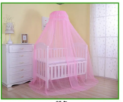 only pink netting Детская москитная сетка, клипса, детская москитная сетка, белый, голубой, розовый цвет, для мальчиков и девочек - Цвет: only pink netting
