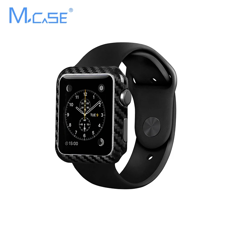 Роскошный чехол из настоящего углеродного волокна для Apple Watch Series 2 42 мм