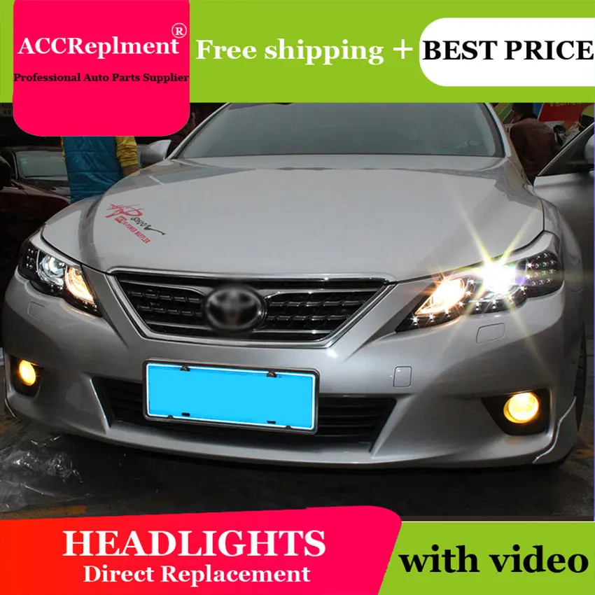 Автостайлинг новинка для Toyota Reiz фары 2010-2013 Mark X светодиодная фара передняя