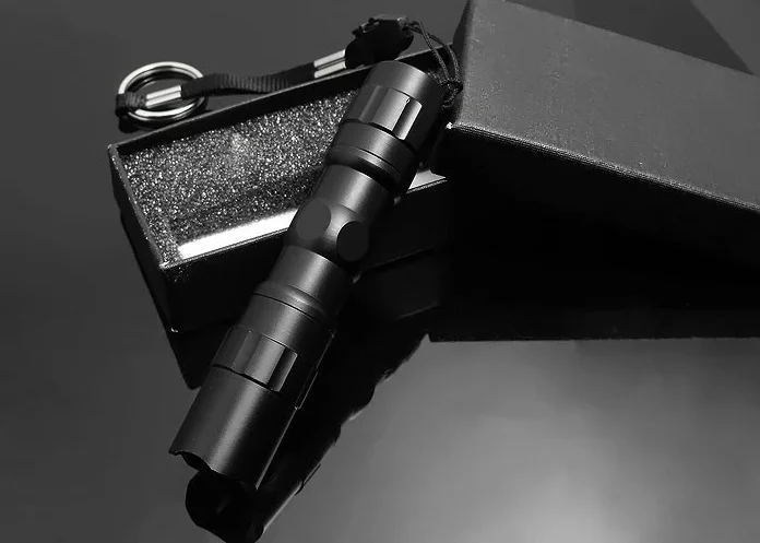 

High Brightness Waterproof LED Flashlight Portable Outdoor Fishing Camping Searchlight Flashlight with gift box