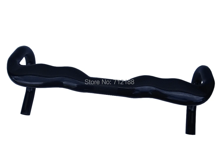 FLX-HB-011 : Carbon Glossy Cycling Road Bike Handlebar 400mm 420mm 440mm - 31.8mm | Спорт и развлечения