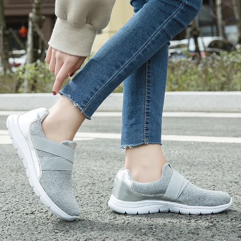 Женские кроссовки на плоской подошве TKN летние дышащие сетчатые лоферы без