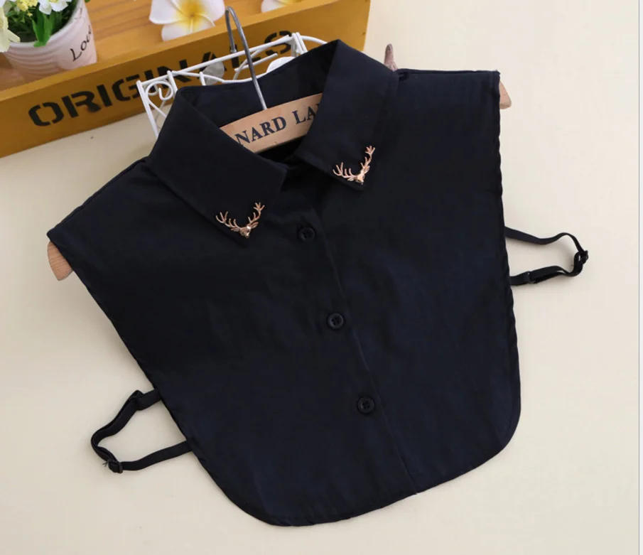 Зимняя хлопковая рубашка ручной работы со съемным воротником модная черная