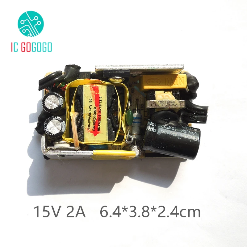 15 в 2A AC DC блок питания монтажная плата модуль Импульсный источник для видео