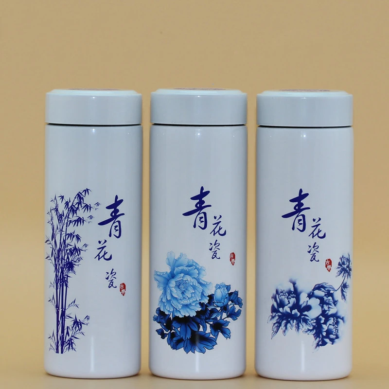 Новая стильная внутренняя термобутылка из фиолетовой глины 380 мл изоляционные