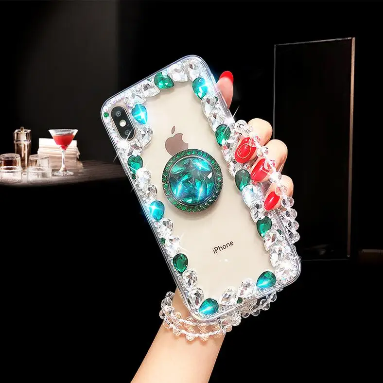 LaMaDiaa милые 3D светло-голубой алмаз кольцо “Цветок” с мягкий чехол для Xiaomi Redmi 8A 7 6 4X 4A 5A 6A Note 8 5 6 7 Pro 5A чехол для телефона чехол