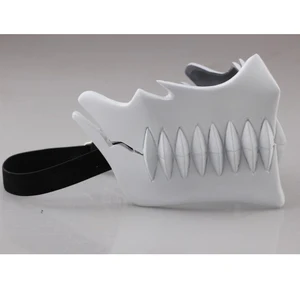 Японские мультфильмы, бесплатная доставка, отбеливающая аниме ажурная маска, аниме маски для косплея, клыки, реквизит на Хэллоуин