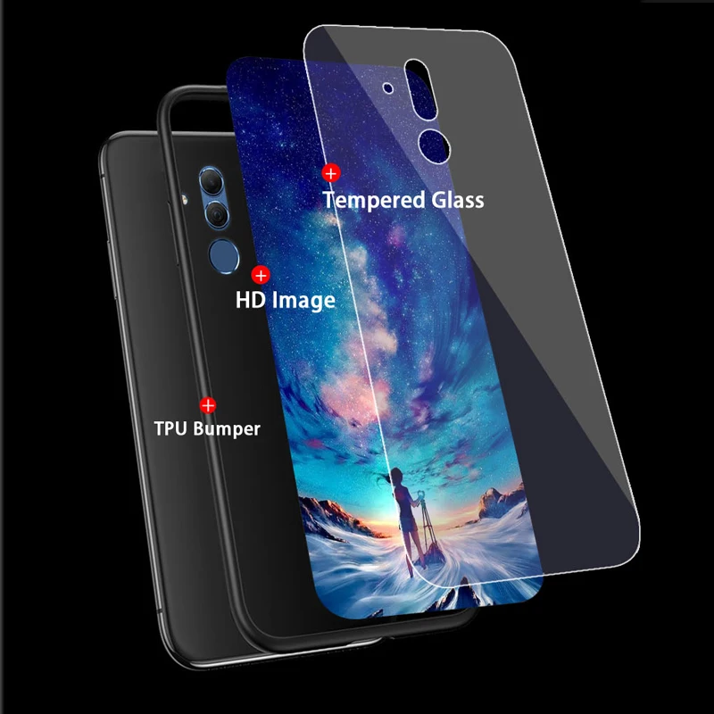 Чехол для Xiaomi Redmi Note 10 10S 8 8T 5 Plus Mi 9 Lite SE CC9 CC9E 9T Pro 6 7 A3 стеклянный чехол по