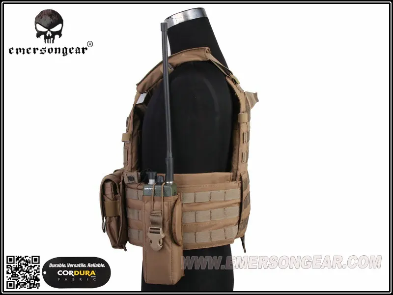 Emersongear LBT6094A стильный тактический жилет с 3 мешочками страйкбол боевой Молл Coyote