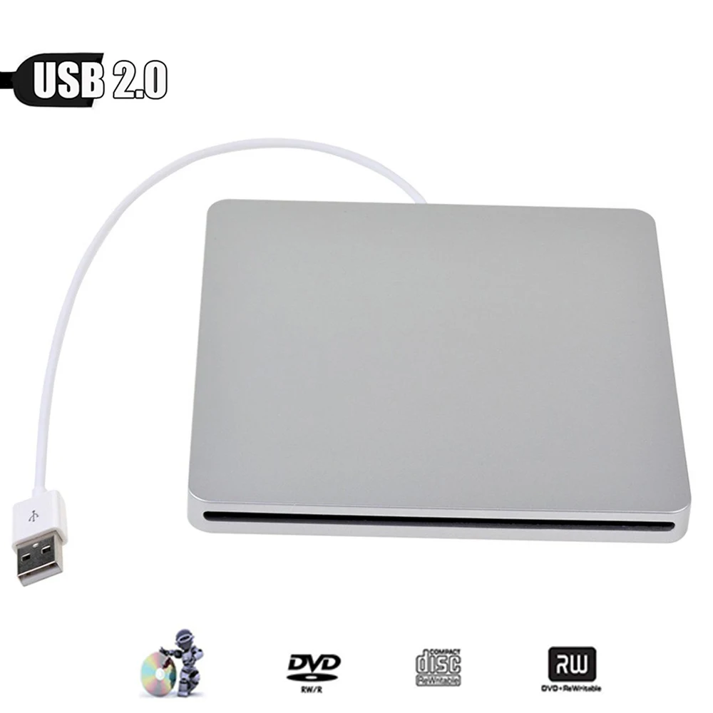 Для Apple Mac Book Pro MacPro MacBookPro компьютер USB 2 0 привод 8X DVD плеер ROM комбо 24X CD R горелка