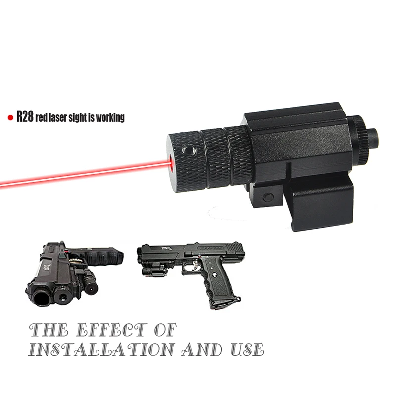 Профессиональный Красный Тактический Лазерный Прицел Пистолет Мини Охота С