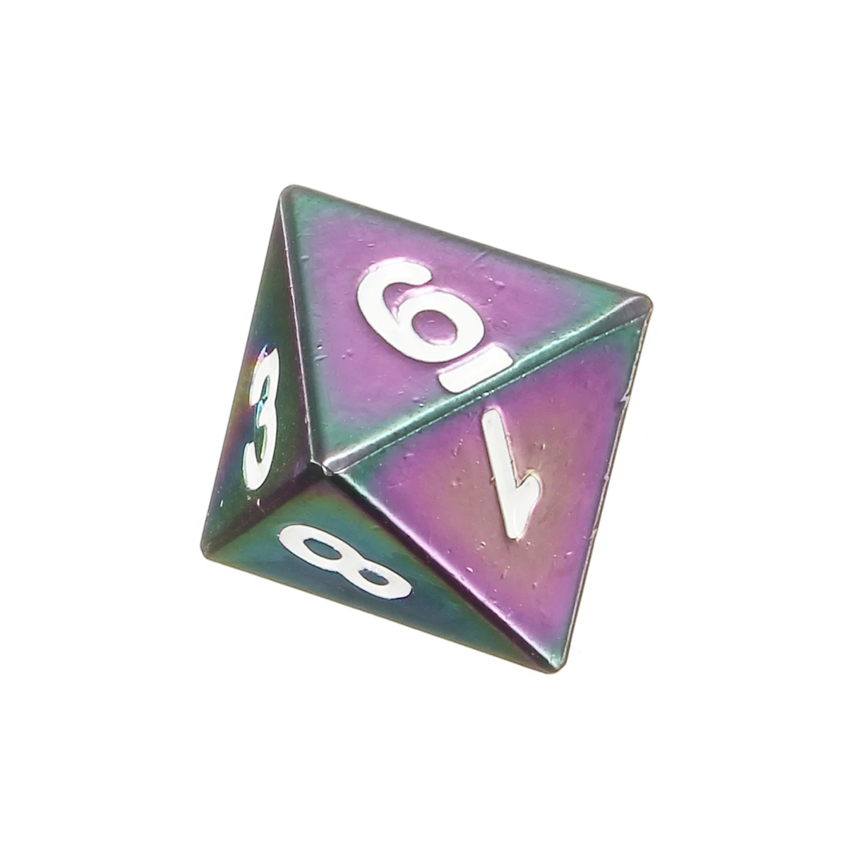 7 шт./компл. Радуга Металлические многогранные Dice цинковый сплав D8 D6 D4 D20 D12 D10 кости сумка DND RPG MTG ролевая группы игра в кости