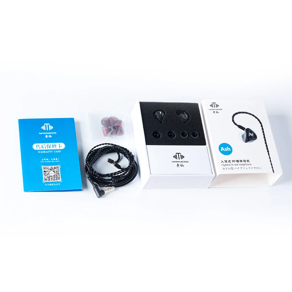 Yinyoo ASH наушники 1DD + 1BA гибридные в ухо монитор HIFI 0 78 мм 2 pin Сабвуфер DJ Спортивная