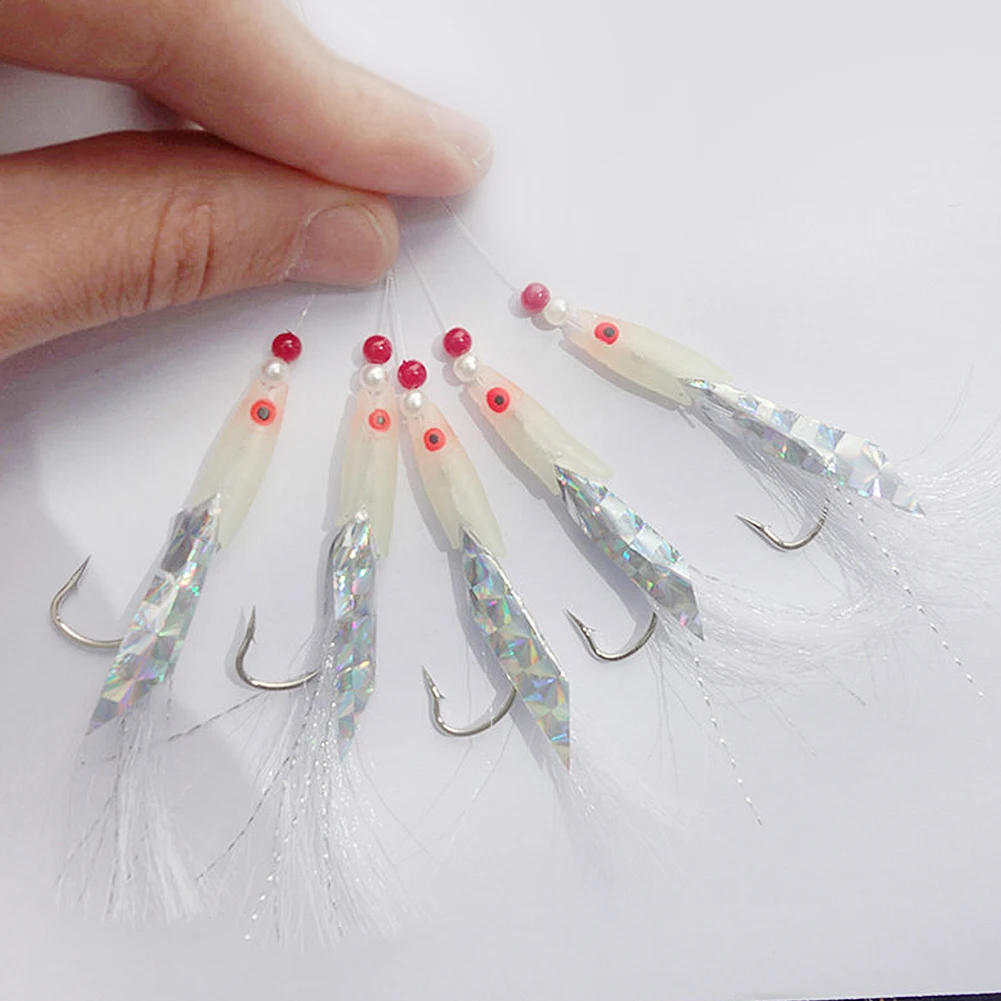 5 шт. скумбрия перья бас трески приманки для морского рыболовные снасти Снасти