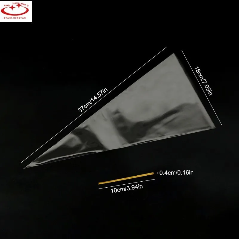 50PCS Candy Bag Wedding Birthday Party Decoration Gift Conical Plastic Packaging Cookie Dropshipping |