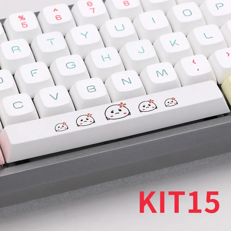 Five sides Dye-subbed PBT Spacebar 6.25U cherry profile keycap for DIY mechanical keyboard
