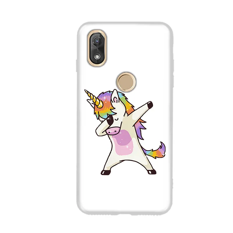 Wiko View 2 Pro Чехол Coque Мягкий термополиуретановый цветок Минни животное окрашенный