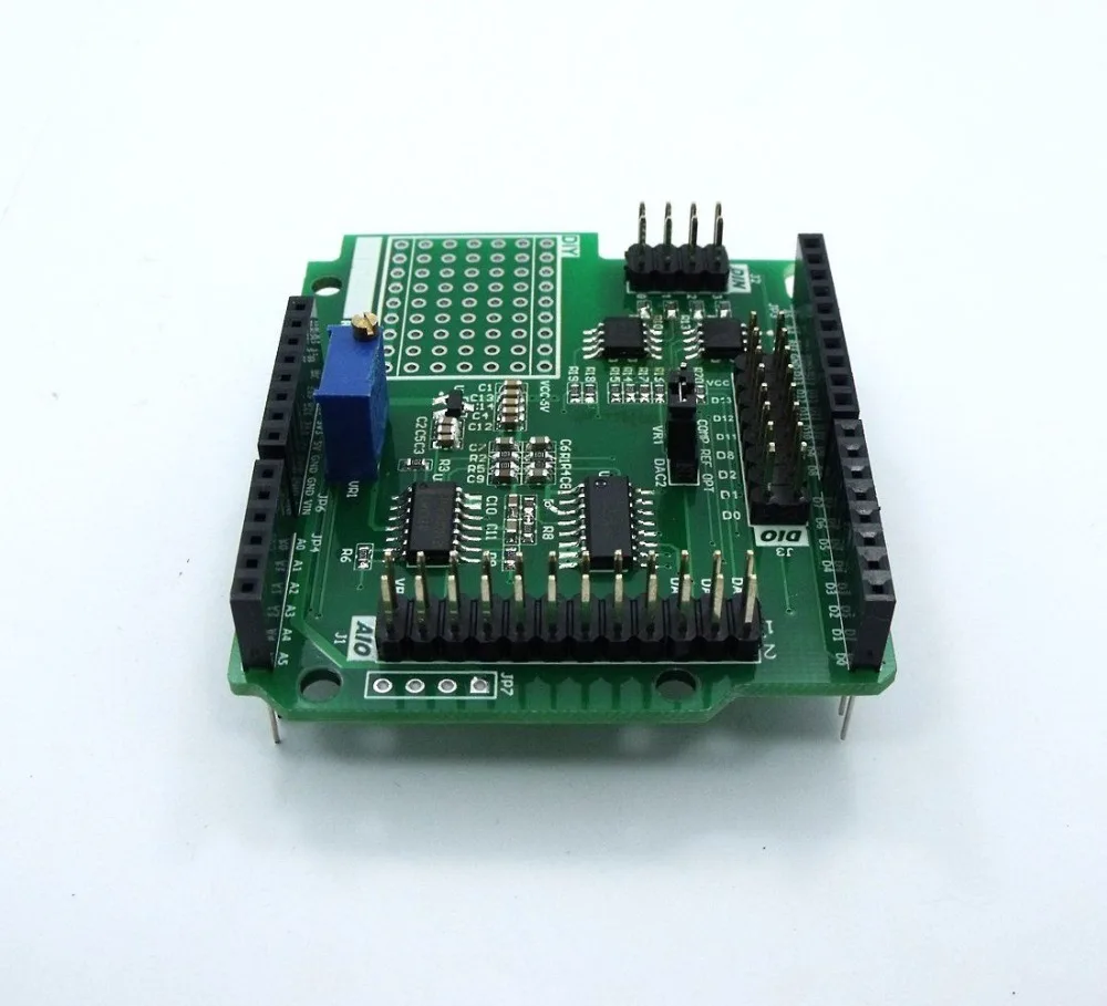 DAQ 1000 3CH 15bit DAC 10bit ADC 4DI защита для сбора данных UNO R3 по низкой цене|shield|shield uno |