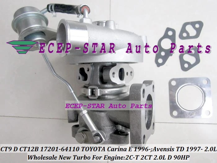 Турбокомпрессор CT12B CT9 17201 64110 1720164110 для TOYOTA Carina E 96 Avensis TD 97 2C T 2CT 2.0L D бесплатная