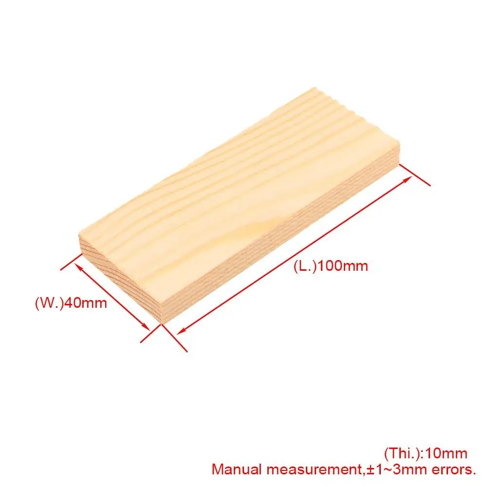 100x40x10 мм неокрашенные ремесла деревянные стержни для DIY гравировки резьбы модели