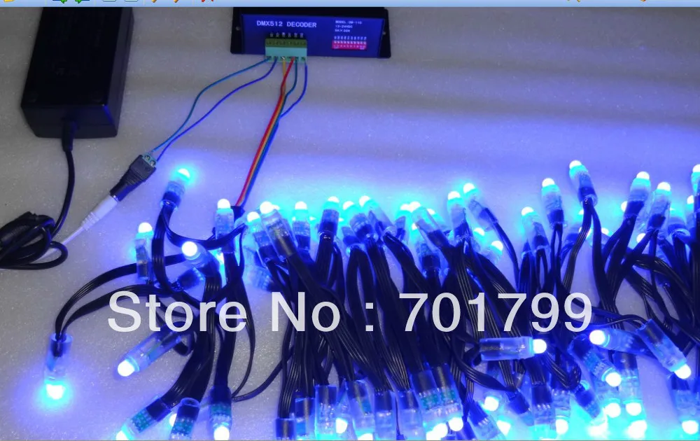 Черный провод IP68 DC12V вход 12 мм сквозное отверстие светодиодный узел сброса RGB 100