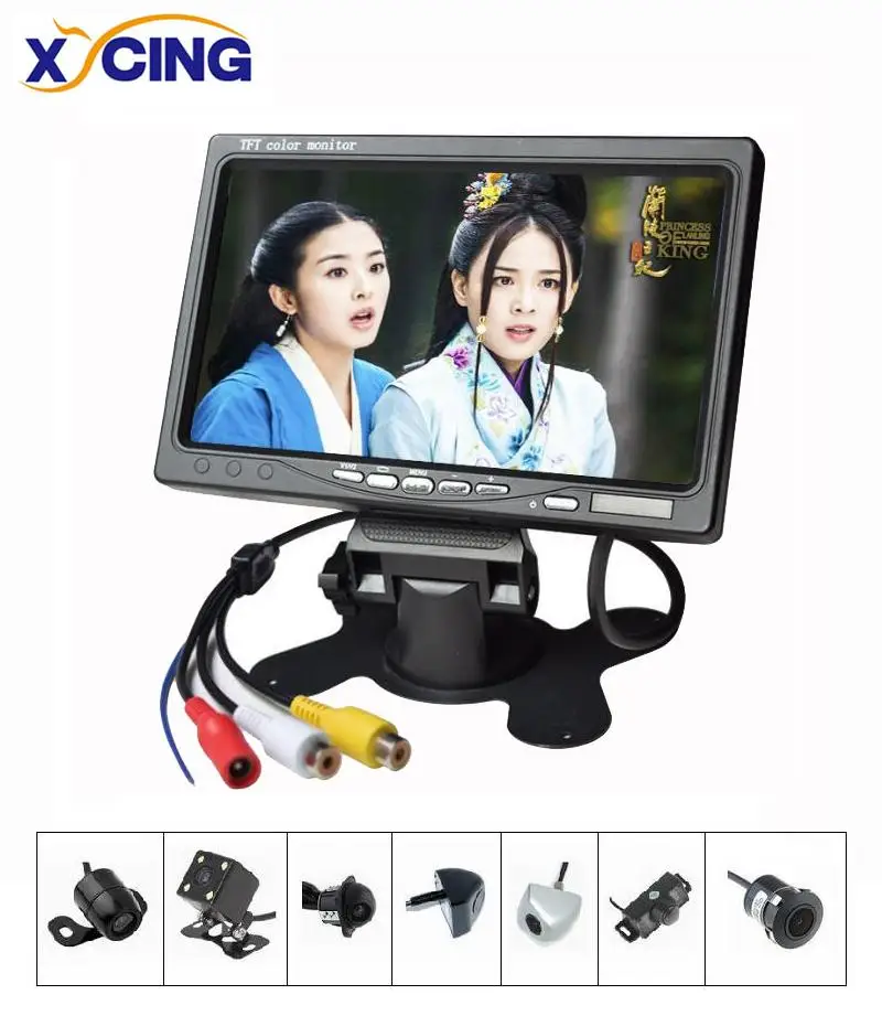 XYCING новые наборы RVC093 7-дюймовый TFT ЖК-экран 480*234 пикселей 2 AV вход автомобильный