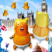 Забавные детские воздушные шары из фольги Trump 22 8 дюйма надувные