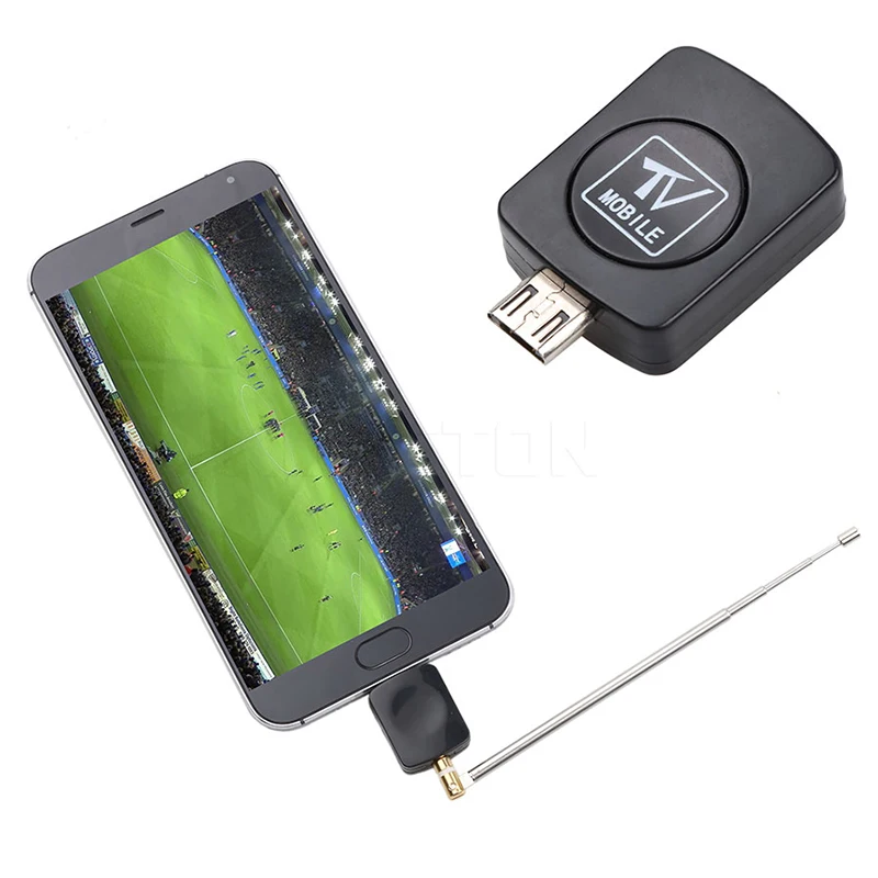 Мини DVB T цифровой мобильный ТВ приемник для Android телефона или планшета часы Live TV