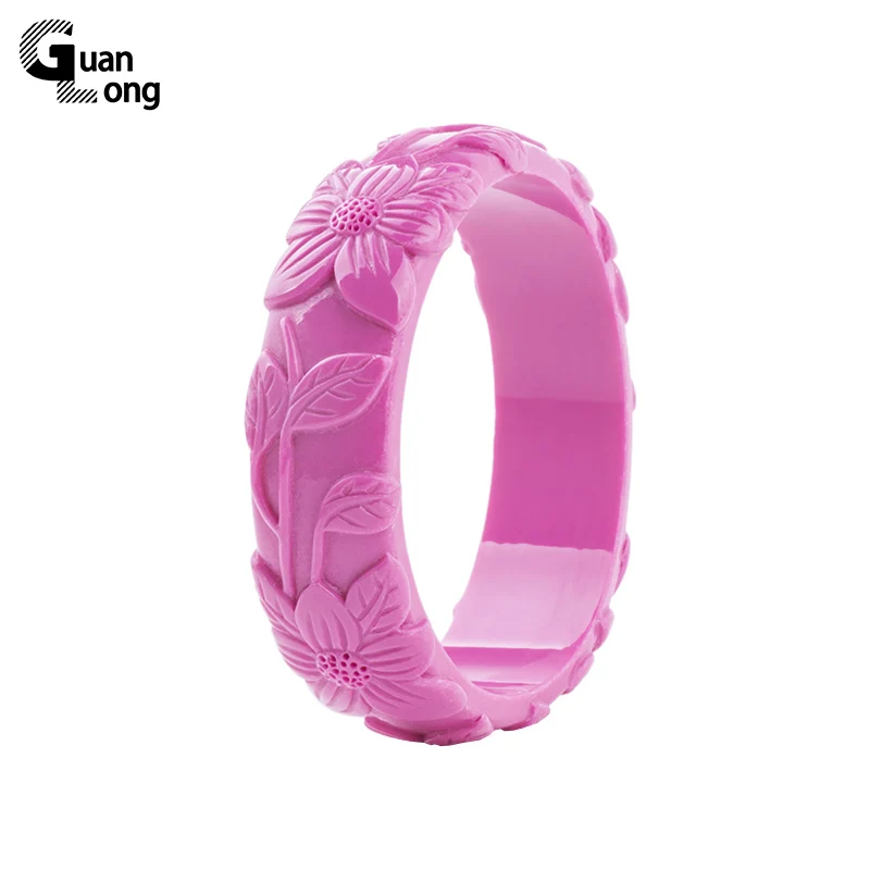 Новый Модный Романтический браслет GuanLong из акриловой смолы браслеты для женщин