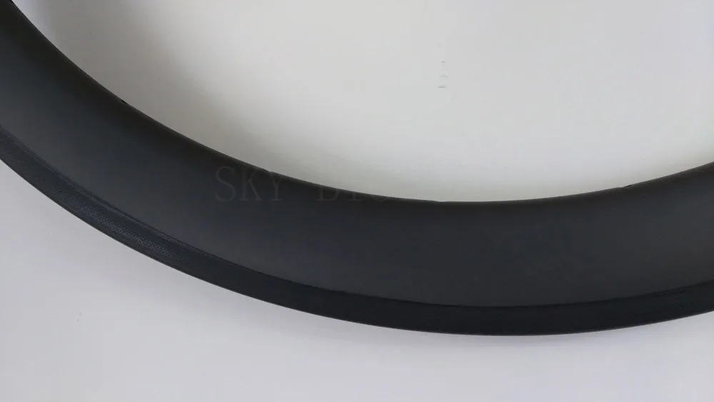 700C 50mm Clincher carbon bike rims 23mm or 25mm width UD 3K 12K Twill MATT glossy Road bicycle wheel Tubeless rim available | Спорт и