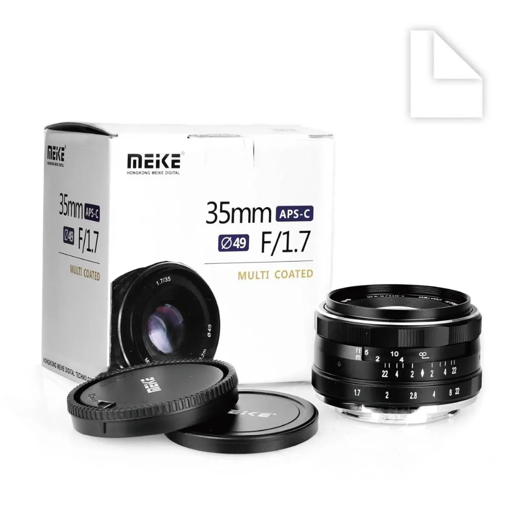Meike 35mm f1.7 Large Aperture Manual Focus APS-C lens for Fujifilm X-T1 X-T3 X-T4 X-T20 X-T100 X-T30 X70 XM1 XA1 X-Pro1 X-Pro2 |