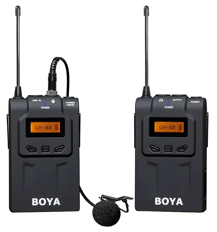 BY-WM6 BOYA BY-WM6/BY-WM5/BY-WM8 UHF Беспроводная микрофонная система всенаправленный Lavalier микрофон для ENG EFP DV DSLR - Цвет: BY-WM6