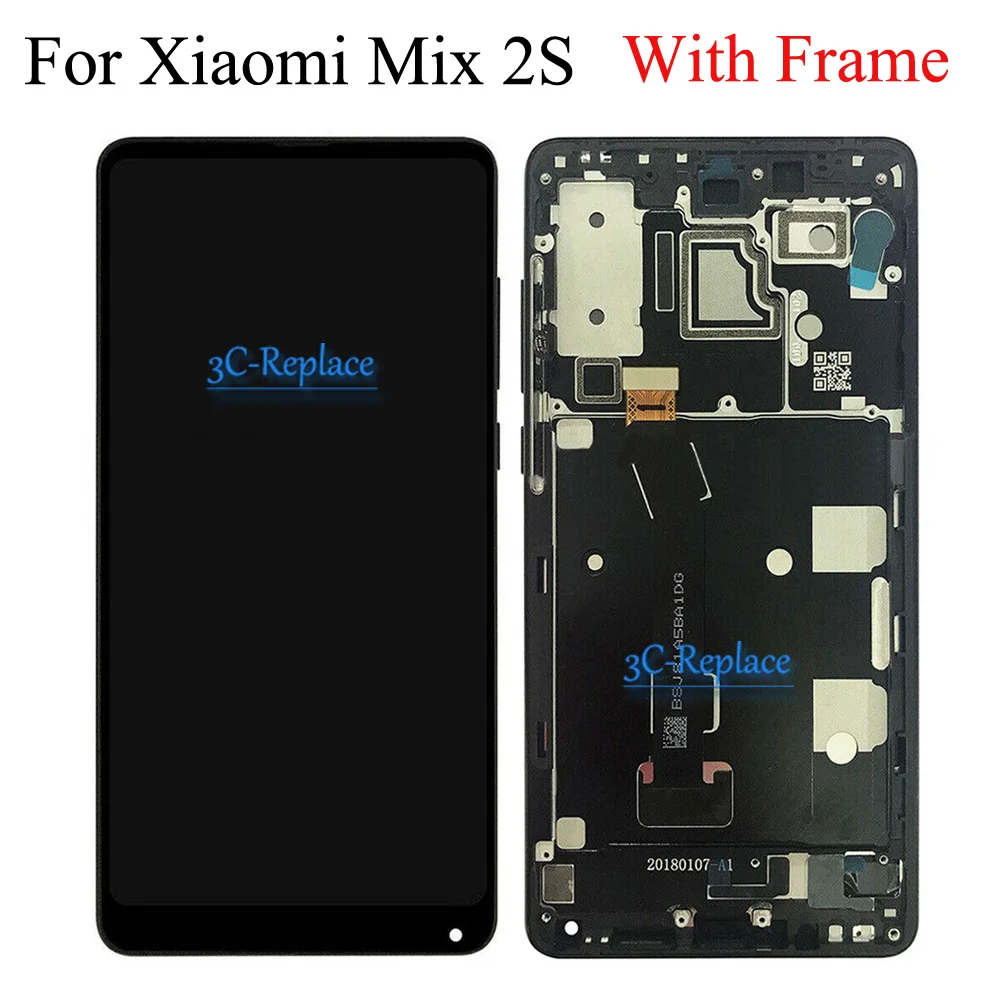 Тест белый/черный для Xiaomi mi x/mi x pro/mi x 2/mi x 2S ЖК-дисплей кодирующий преобразователь сенсорного экрана в сборе с рамкой