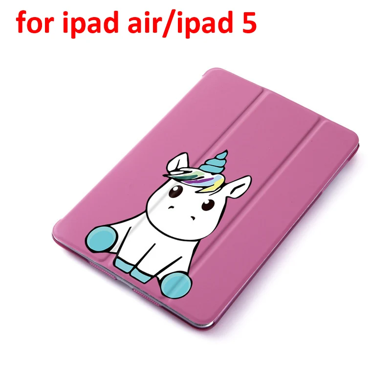 Чехол с единорогом для ipad 9,7 дюймов ipad 2 3 4 5 6 из искусственной кожи Стенд кожаный чехол матовый чехол-накладка чехол для ipad Air 1 2 - Цвет: for ipad 5 ipad air