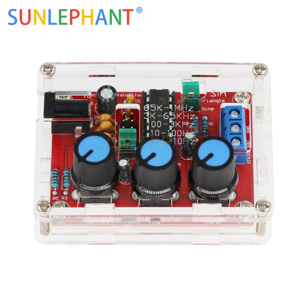 Функциональный генератор сигналов DIY Kit синус/треугольник/квадратный выход 1 Гц