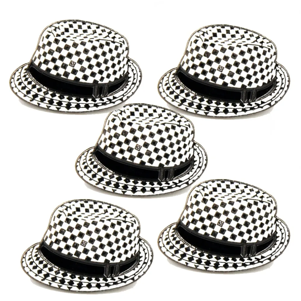 5 шт. в партии модные моды Ska Trilby булавка для шляпы галстука значок регги