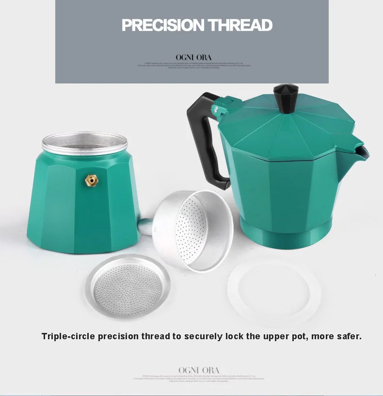 Кофеварка из алюминия Mocha кофейник Moka Espresso Cafeteira Expresso Percolator кофемашина фильтр горшок для домашнего использования