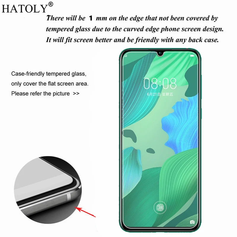 Protector de pantalla de vidrio templado para Huawei Nova 5 Pro, pel&iacute;cula de vidrio 9H HD para tel&eacute;fono, vidrio para Huawei Nova 5 Pro, 2 uds.-1