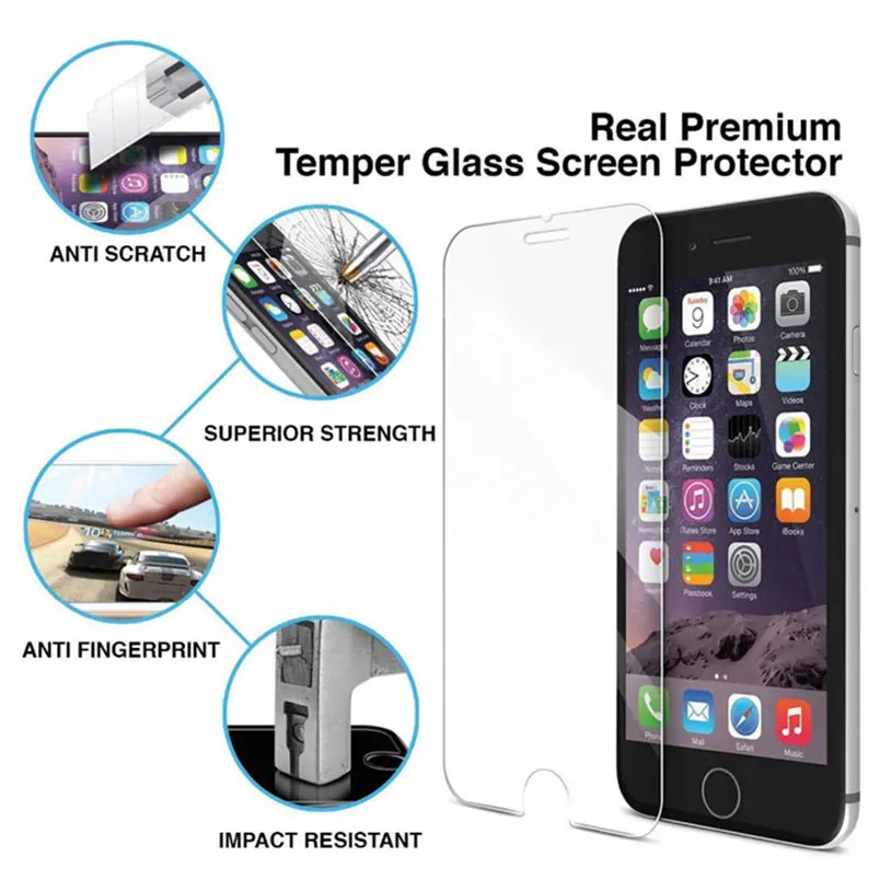 Защитная пленка для экрана из закаленного стекла iPhone 11 11r Pro Xs Max XR X 7 8 10 5 5s 5c SE 6 6s plus
