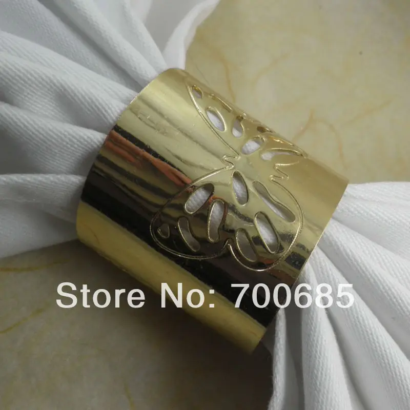 

gold metal butterfly napkin rings,wedding napkin ring, decoration napkin ring, napkin holder,