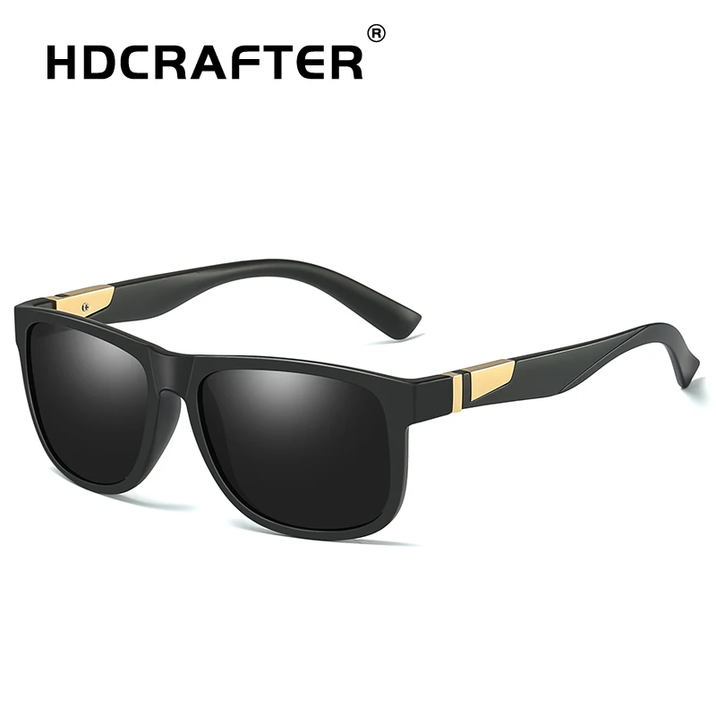 HDCRAFTER брендовый дизайн квадратные мужские зеркальные поляризованные