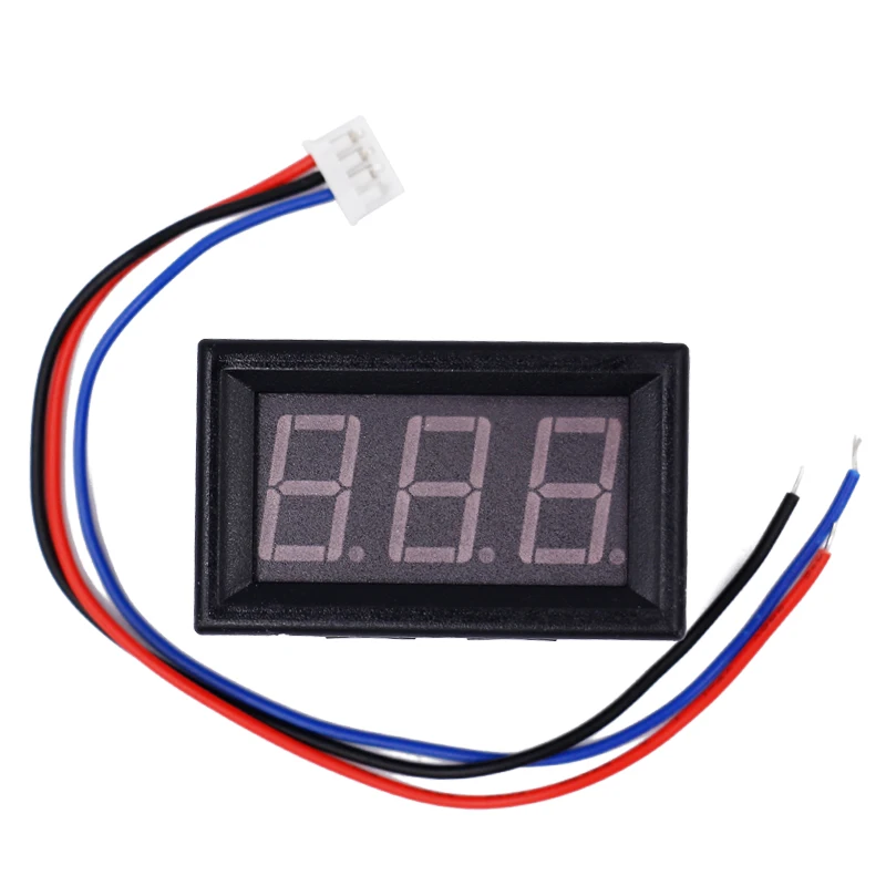 0,56 дюймов DC25-500V цифровой красный светодиодный вольтметр для домашнего использования для автомобилей Напряжение с 3 Проводами скидка 20